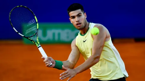 Carlos Alcaraz, en el partido ante Camilo Ugo Carabelli en el Argentina Open.