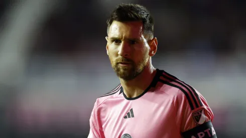 Messi celebró el triunfo de su equipo.