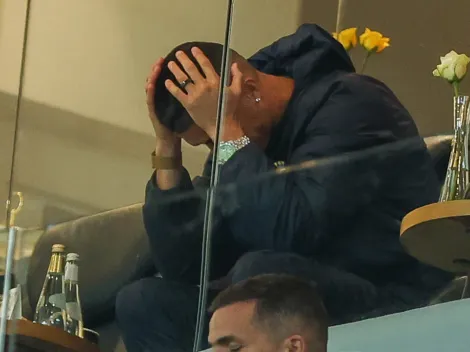 Resignado: la dolorosa reacción de Cristiano Ronaldo al empate que sufrió Al Nassr al minuto 99