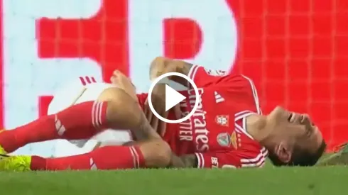 Insólito momento en el partido de Benfica.