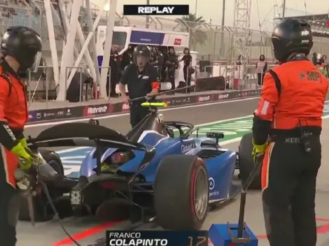 Por qué fue sancionado Franco Colapinto en la carrera sprint de la F2 en Bahrein