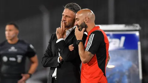 Martín Demichelis, el apuntado tras el empate de River ante Talleres.