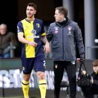 Marcos Senesi, desconsolado tras lesionarse a días de la convocatoria a la Selección Argentina