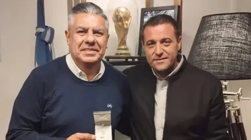 Pablo Toviggino con el Chiqui Tapia