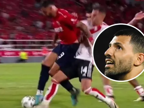 Así reacción Kun Agüero al penal no cobrado a Ávalos: se cruzó con hinchas de River