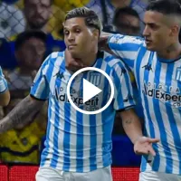 VIDEO  El gesto de Juanfer Quintero en el festejo de su gol a Boca para Racing