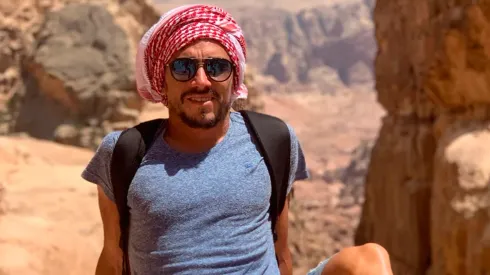 Bruno Urribarri de viaje por Jordania.