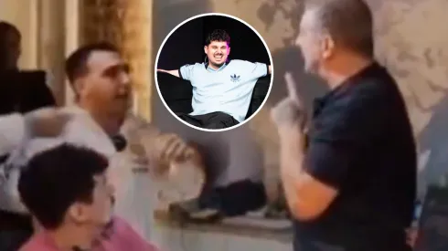 Piñas en el programa de Turco García.