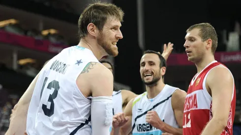 Nocioni y Ginóbili en los JJOO de Londres 2012.