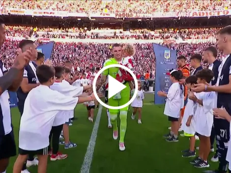 VIDEO | Gimnasia felicitó a River con un pasillo tras su título ante Estudiantes
