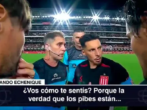 La conversación completa entre los jugadores de Estudiantes y Boca con el árbitro tras lo sucedido con Altamirano