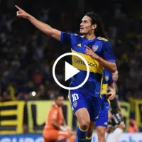 (VIDEO) Uno de tijera: los goles de Edinson Cavani para Boca ante Central Norte por Copa Argentina