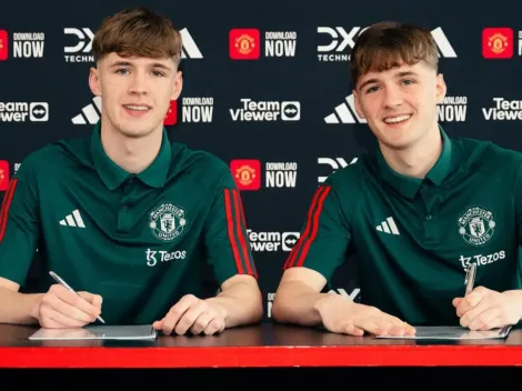 Traicionaron al City: son gemelos y firmaron su primer contrato con Manchester United