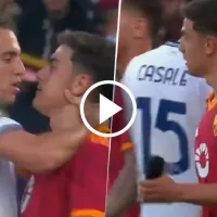 VIDEO El tenso cruce entre Paulo Dybala y Mattéo Guendouzi: la \'Joya\' le mostró la canillera de campeón del mundo