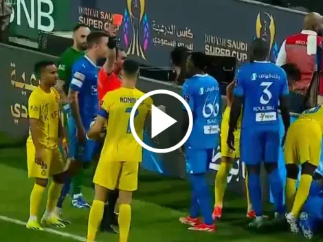 VIDEO | CR7 se volvió loco por una roja y quiso golpear al árbitro