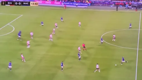 La posición adelantada sancionada a Nacional.