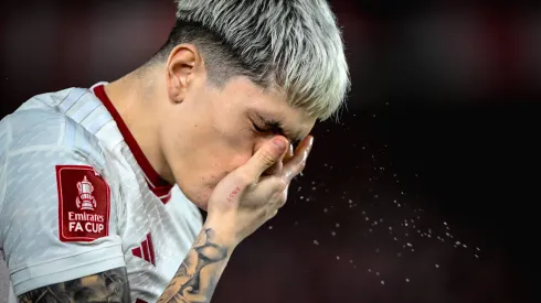 Alejandro Garnacho fue criticado por los medios británicos