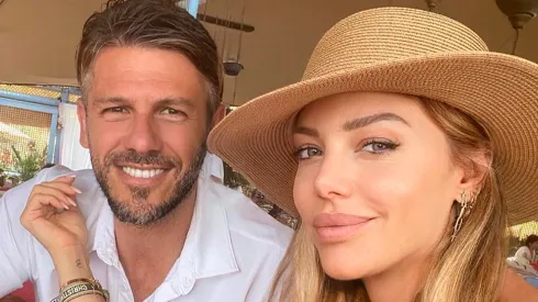 Evangelina Anderson con Martín Demichelis