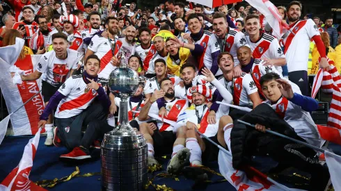 Todo River festejando la Copa Libertadores del año 2018.