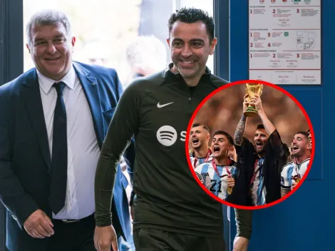 Joan Laporta le cumple a Xavi: negociaciones avanzadas en Barcelona con un campeón del mundo con Argentina