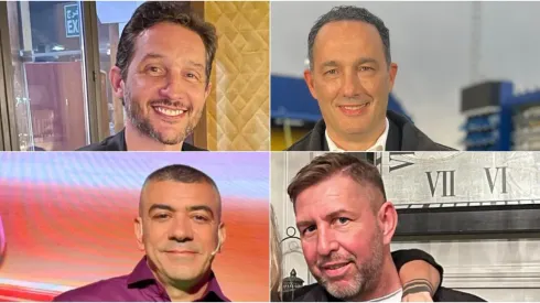 Germán Paoloski, Fernando Carlos, Walter Queijeiro y Emiliano Pinsón.