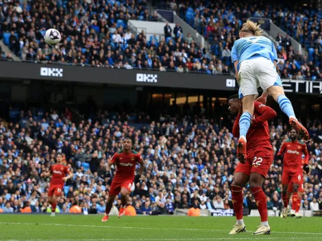 VIDEO | Monumental salto de Erling Haaland para el gol del Manchester City
