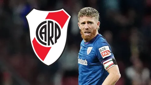 Hinchas del Athletic Club de Bilbao le desearon suerte en River a Íker Muniain.