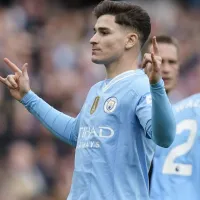 La contundente frase de Pep Guardiola sobre Julián Álvarez por sus 100 partidos en el City