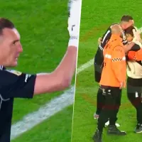 El gesto de Armani con un hincha de River que invadió el campo del Monumental que la TV no quiso mostrar