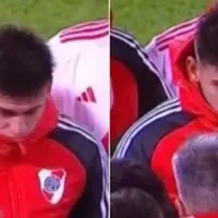 Lo que no se vio de la arenga: el gesto del Diablito Echeverri cuando Martín Demichelis dijo \'lenguaje corporal de convencimiento\'