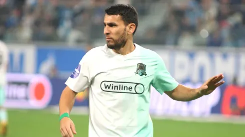 Junior Alonso, en un partido con su actual club, Krasnodar de Rusia.