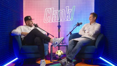 Wanchope Ábila junto a Juan Pablo Varsky en Clank!