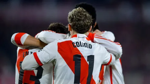 El festejo de los jugadores de River.