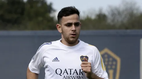 Gonzalo Maroni entrenándose en Boca.
