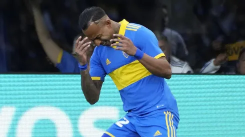 Festejo de Sebastian Villa - Boca Juniors vs Independiente - Torneo de la LPF 2022 - 23 de octubre de 2022 - Fecha 27 - Estadio Alberto J. Armando - La Bombonera - Foto: Javier Garcia Martino - Photogamma *** Sebastian Villas celebration Boca Juniors vs Independiente LPF Tournament 2022 October 23, 2022 Date 27 Alberto J Armando La Bombonera Stadium Photo Javier Garcia Martino Photogamma