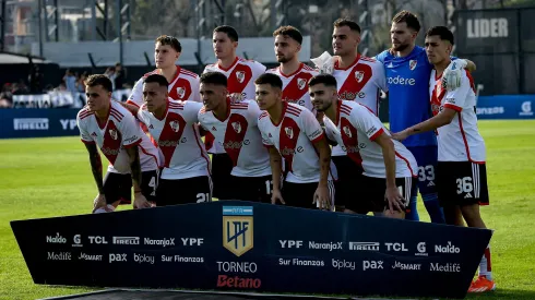Los once de River que salieron a disputar el partido.