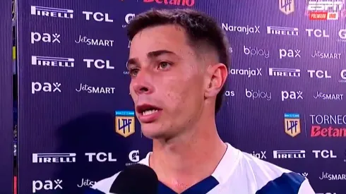 Valentín Gómez, caliente tras el Boca – Vélez.