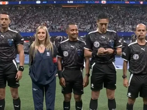 Morena Beltrán explicó por qué estuvo junto a los árbitros en Argentina vs. Canadá
