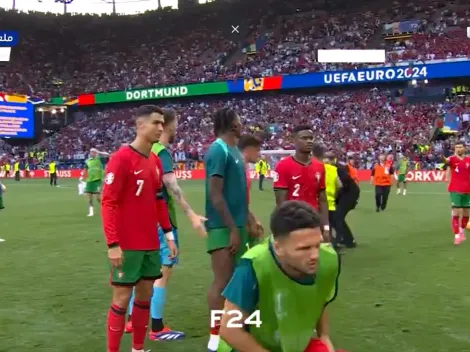 Gonçalo Ramos estuvo a punto de ser lesionado por un seguridad que quiso defender a Cristiano Ronaldo