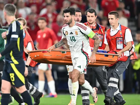 El honorable gesto de Szoboszlai, capitán de Hungría, con Varga tras ser retirado en camilla