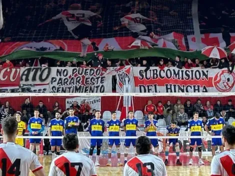 El gaste de los hinchas de River a Boca en el Superclásico de vóley