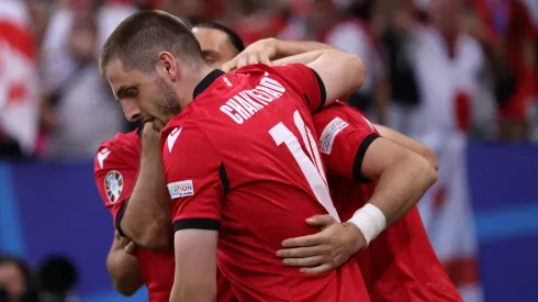 La alegría de los jugadores de Georgia.