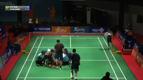 Zhang Zhijie falleció tras desplomarse en pleno partido.