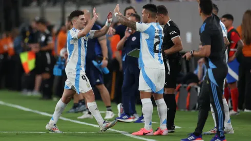 Julián Álvarez y Lautaro Martínez, los dos goleadores de la Selección Argentina en la Copa América 2024.