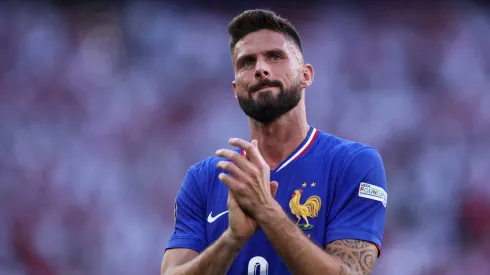 Olivier Giroud en la Selección de Francia.
