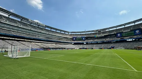 El campo de juego en que se enfrentarán Argentina y Canadá.