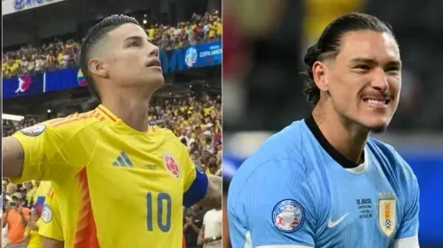 James Rodríguez y Darwin Núñez.