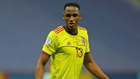 6th July 2021 Est& xe1dio Man& xe9 Garrincha, Bras& xedlia, DF, Brazil Copa America Football tournament, Argentina versus Colombia Yerry Mina Col PUBLICATIONxNOTxINxUK ActionPlus12303414 HeulerxAndrey