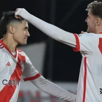 Con un gran partido de la dupla entre Facundo Colidio y Pablo Solari, River le ganó a Olimpia en un amistoso