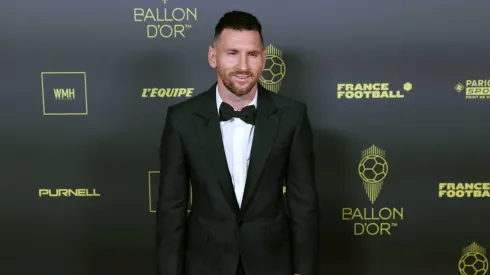 Lionel Messi en la gala del Balón de Oro.
